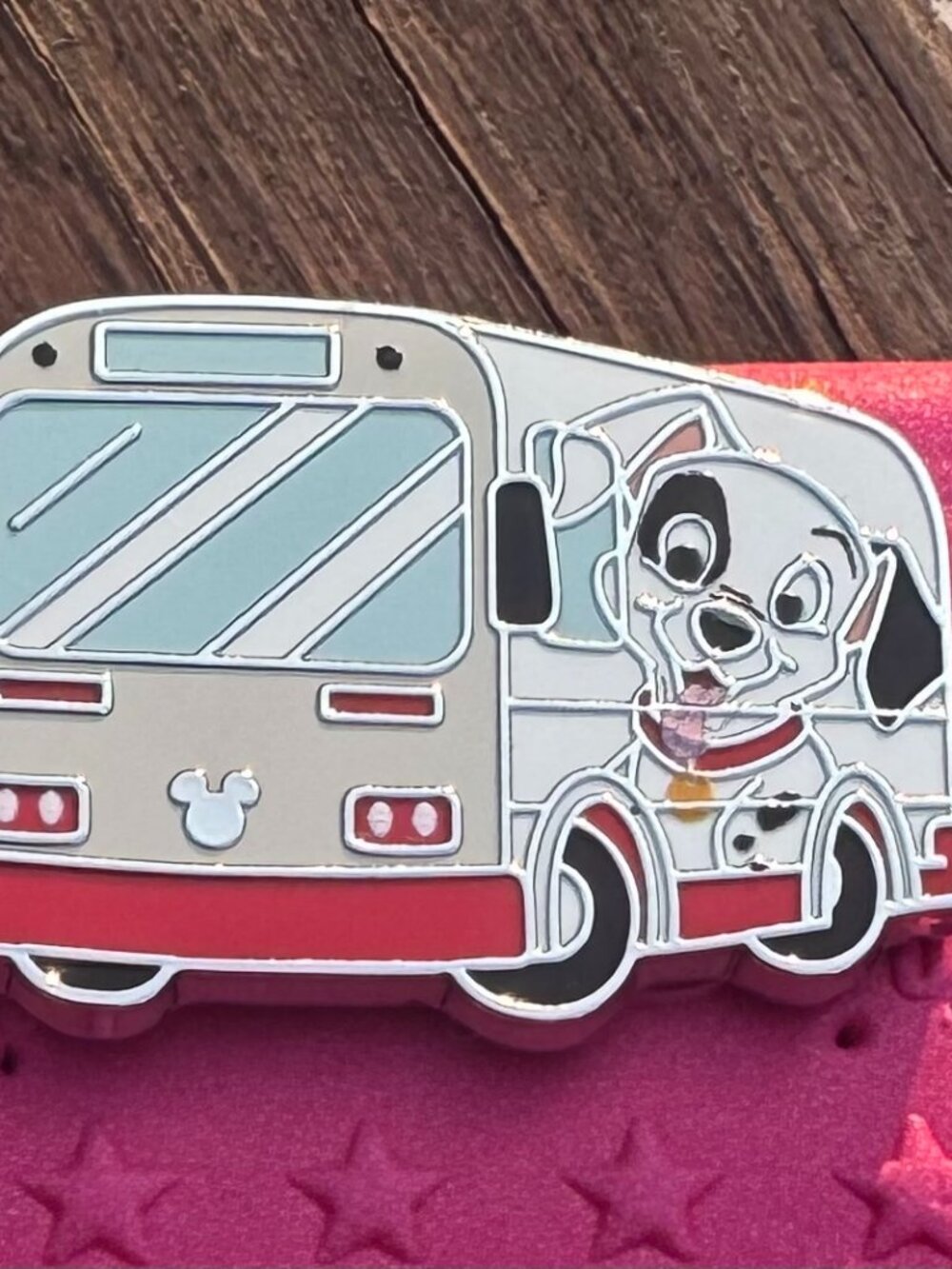2026 Disney Hidden Mickey Pin - Dalmatian Bus WDW